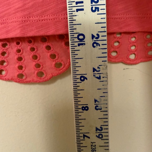 Boden Pink Cotton Eyelet Embroidered Short Sleeve Top J0386 US 8 - Picture 3 of 8